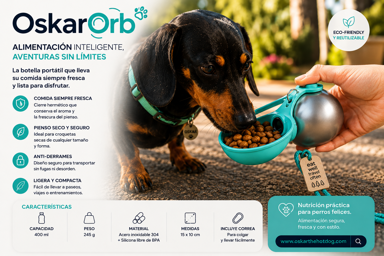 OskarOrb modo alimentación
